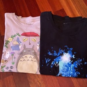 Lot of 2 Totoro t-shirts size S